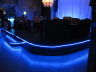 Pista centrale della Capannina illuminata con le strisce a led blu